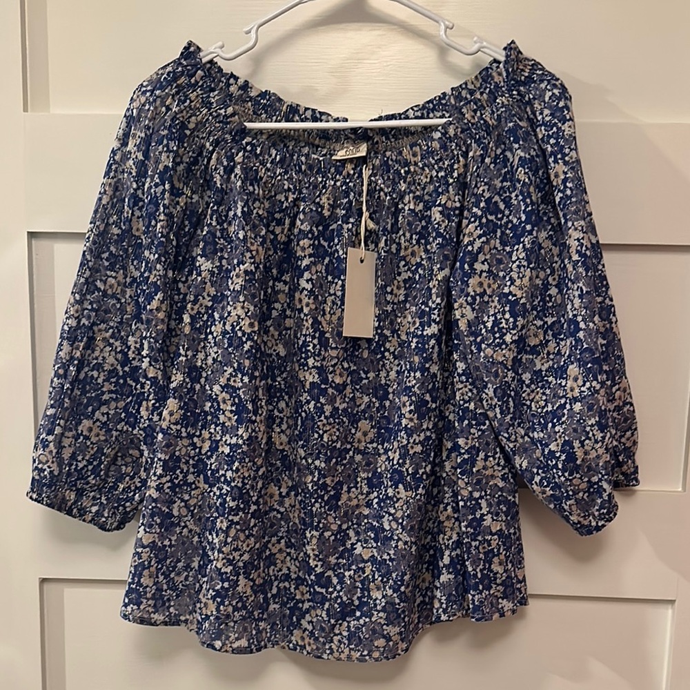 Matilda Jane blue floral blouse